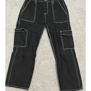 Black Cross Stitch Cargos